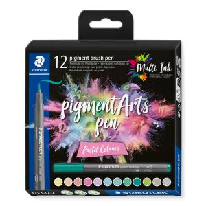 Pigment Arts Brush Pen Pastel Colors rotulador Multicolor 12 pieza(s)