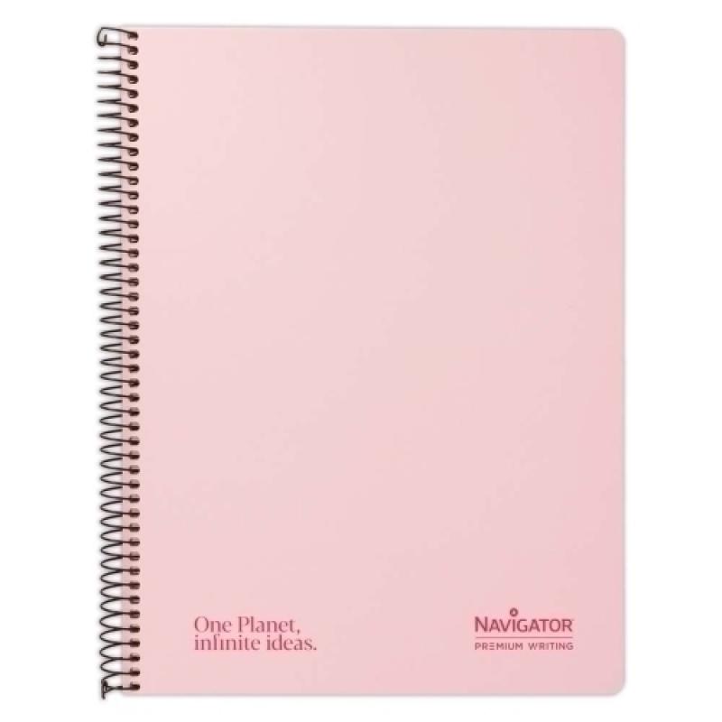 CUAD NAVIGATOR A4 80H 80GR 4X4 PASTEL ROSA