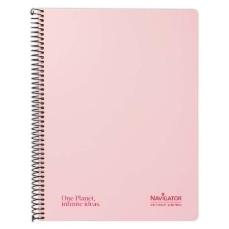 CUAD NAVIGATOR A4 80H 80GR 4X4 PASTEL ROSA