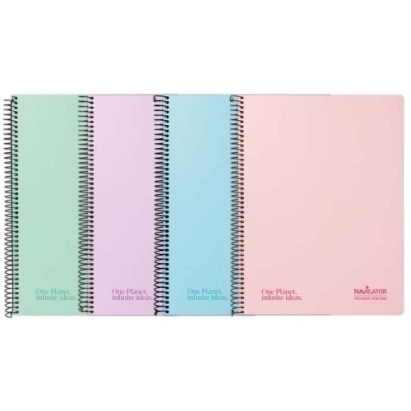 P.5 CUAD NAVIGATOR A4 80H 80GR 4X4 PASTEL STDO