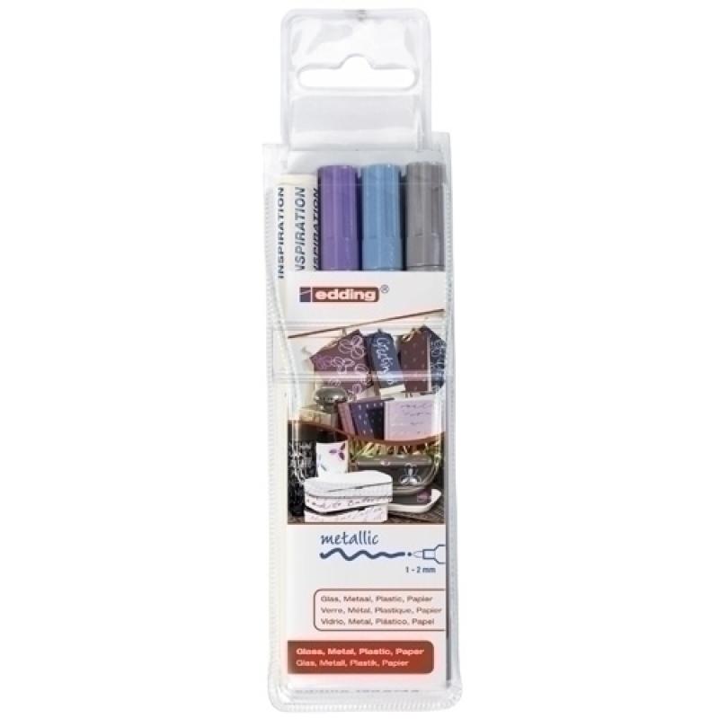 ROTUL.EDDING 751 B/3 (plata, azul y vio