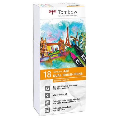 ABT Dual Brush Pen Set rotulador Multicolor 18 pieza(s)