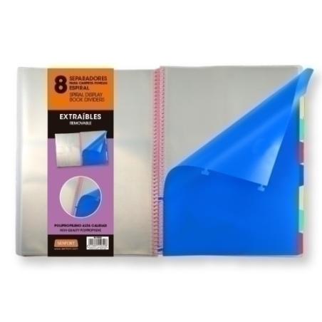 SEPARADORES SENFORT DYNAMIC EXTRA.PP A4 - Pack de 6 unidades