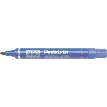 ROTULADOR PENTEL PERMAN. N-50 AZUL - Pack de 12 unidades