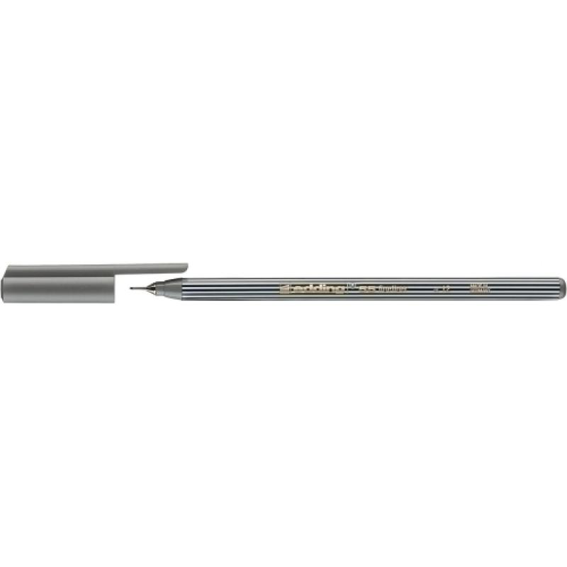 ROTUL.EDDING 55 FINEPEN GRIS - Pack de 10 unidades