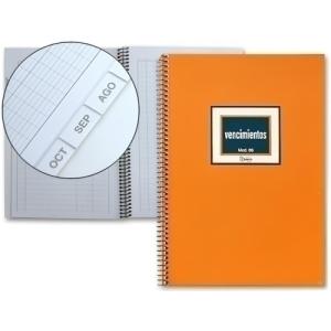 LIBRO CONTAB. CARTULINA M-96 VTOS ESPIRA