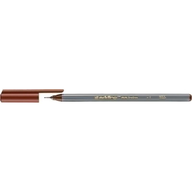 ROTUL.EDDING 55 FINEPEN MARRON - Pack de 10 unidades