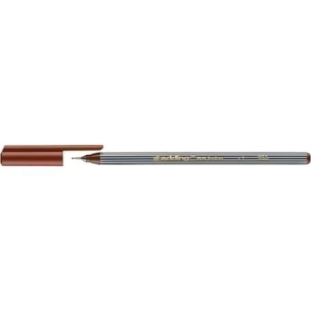 ROTUL.EDDING 55 FINEPEN MARRON - Pack de 10 unidades