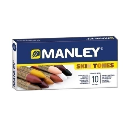 MANLEY CERAS ESTUCHE 10 UD SURTIDO TONOS DE LA PIEL