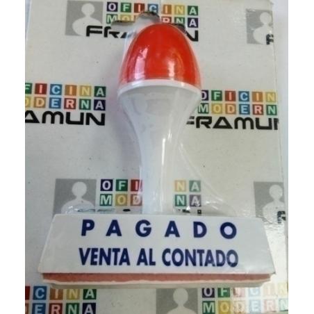 SELLO MANUAL PAGADO VENTA AL CONTADO - Pack de 6 unidades