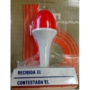 SELLO MANUAL RECIBIDA EL,CONTESTADA EL - Pack de 6 unidades