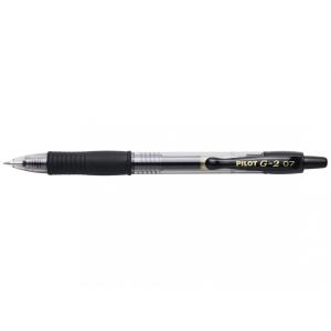 Gelroller G-2 0.7 Bolígrafo de gel de punta retráctil Medio Negro