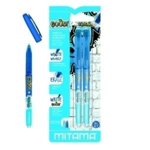 BOLIGRAFO MITAMA GOODY BORRABLE AZUL B/2