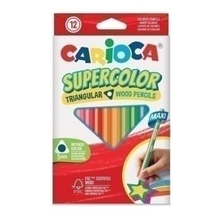LAPICES COLOR CARIOCA SUPE.MAX.TRI. C/12