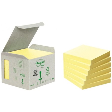 3M 6541B nota autoadhesiva Plaza Amarillo 100 hojas Autoadhesivo