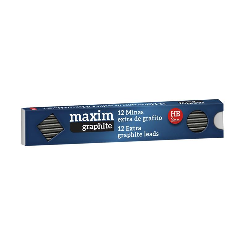 Maxim mina de repuesto HB Gris PM000200 - Pack de 12 unidades
