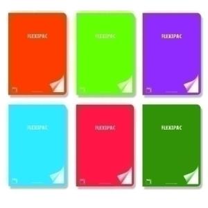 PACSA LIBRETA FLEXIPAC 48 HOJAS 5X5 TAPAS POLIPROPILENO A4 90GR COLORES SURTIDO -6U- 20057 Pack 36