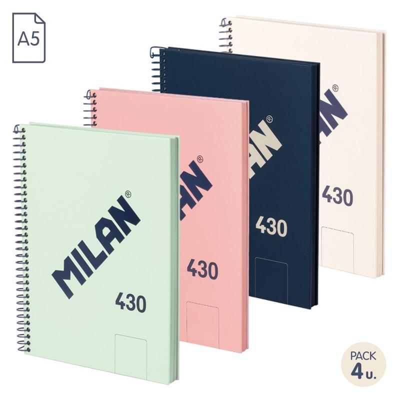 57151E80X4 cuaderno y block A5 80 hojas Colores surtidos