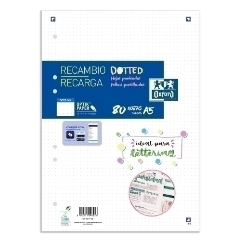 RECAMBIO OXF. A4 80h 6 TAL.DOTS - 1 unidad 400173651
