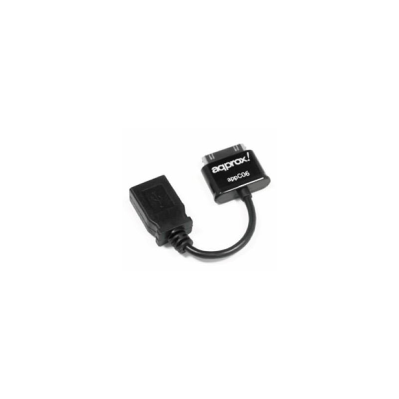 appC06 cable de teléfono móvil Negro USB A Apple 30-pin