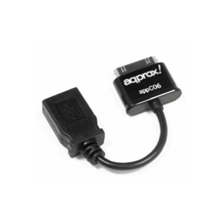 appC06 cable de teléfono móvil Negro USB A Apple 30-pin