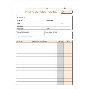 TALONARIO PEDIDOS 4º NATURAL LOAN T-27 - Paquete 10 unidades