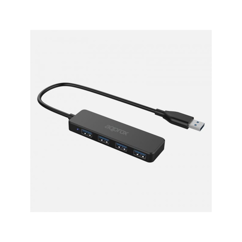 APPC49 hub de interfaz USB 3.2 Gen 2 (3.1 Gen 2) Type-A 5000 Mbit/s Negro