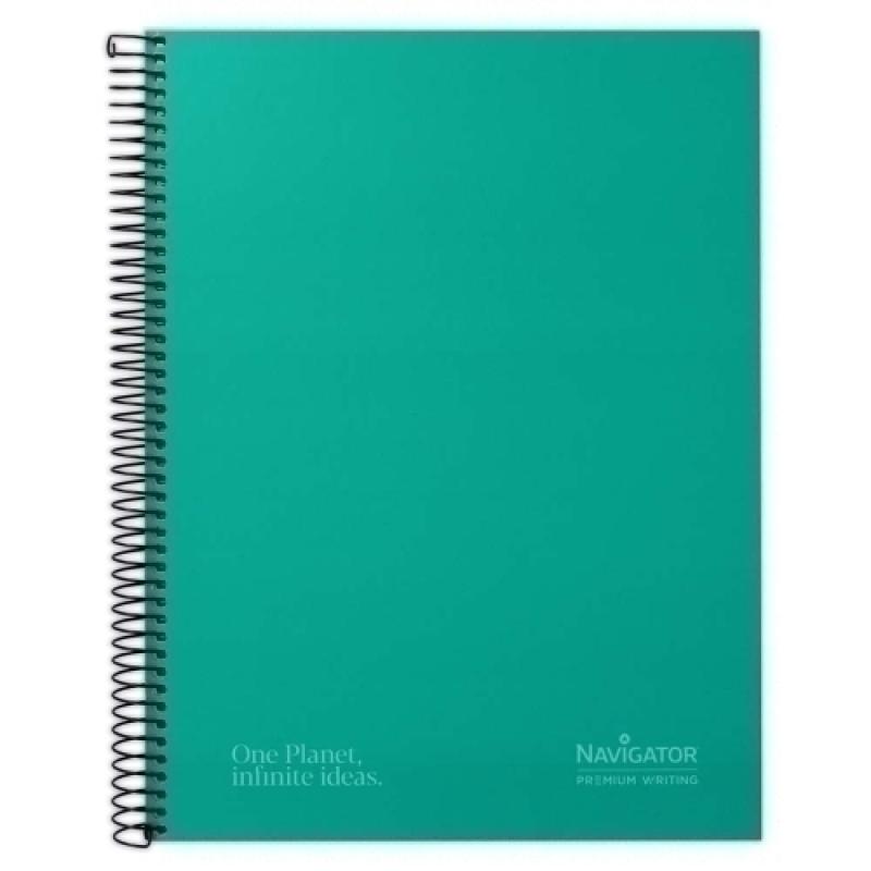 CUAD NAVIGATOR A4+ 80H 80GR 5X5 VERDE 88463320 - Paquete de 5 unidades