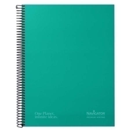 CUAD NAVIGATOR A4+ 80H 80GR 5X5 VERDE 88463320 - Paquete de 5 unidades