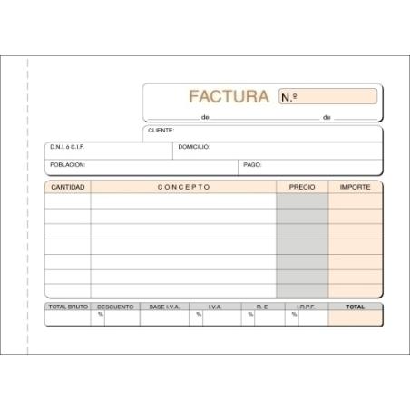 TALONARIO FACTURAS 8º APDO TRIPLI LOAN T-69 - Pack de 5 unidades