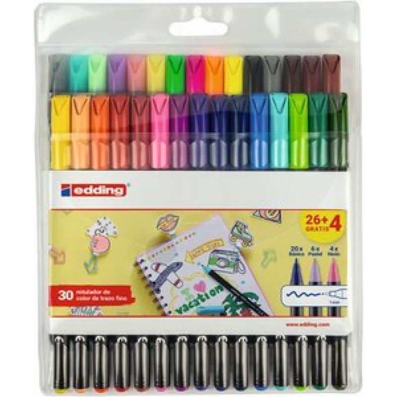 EDDING ROTULADOR 1200 METÁLICO/GLITTER PUNTA FINA C/SURTIDOS EXPOSITOR 4-1200 4-52493