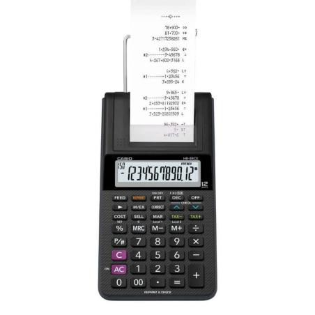 HR-8RCE-BK calculadora Escritorio Calculadora de impresión Negro