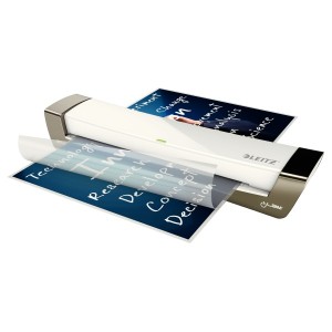 Leitz iLAM Laminator Office A3 Laminadora térmica 400 mm min Plata, Blanco