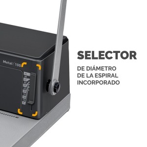 Fellowes Encuadernadora de Espiral Metálico Metal 100