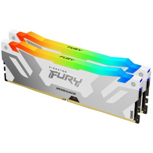Kingston Technology FURY 32GB 8000MT s DDR5 CL38 DIMM (Kit de 2) Renegade RGB Blanco XMP