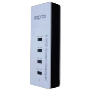 APPUSB4PW cargador de dispositivo móvil Blanco Interior