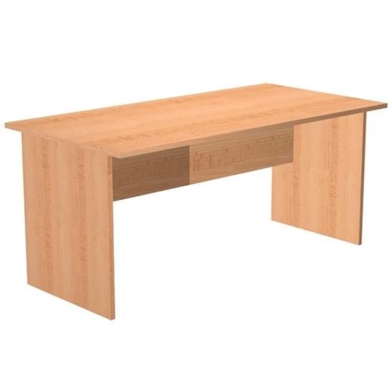 ARTEXPORT MESA ESCRITORIO PRESTO 160 CON PATAS PANEL LATERALES TABLERO DE 22MM HAYA