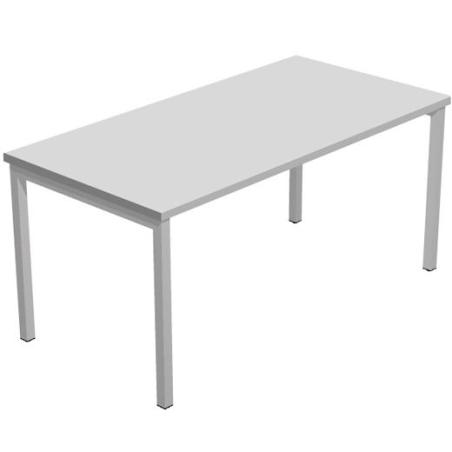 ARTEXPORT MESA ESCRITORIO VENERE 140 CON 4 PATAS DE METAL 40X40MM TABLERO 22MM GRIS