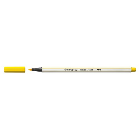 STABILO Pen 68 brush rotulador Medio Amarillo 1 pieza(s)