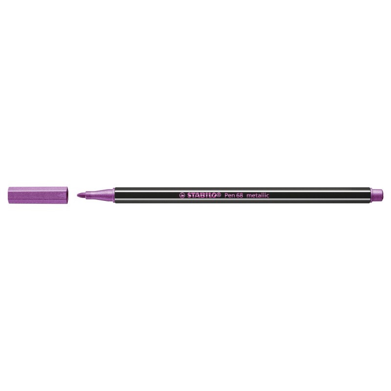 STABILO Pen 68 metallic rotulador Medio Metallic pink 1 pieza(s)