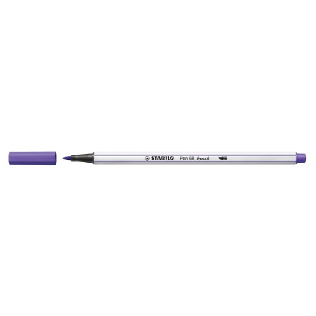 STABILO Pen 68 brush rotulador Medio Violeta 1 pieza(s)