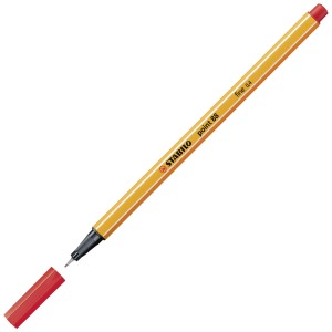 STABILO point 88 rotulador de punta fina Rojo 1 pieza(s)