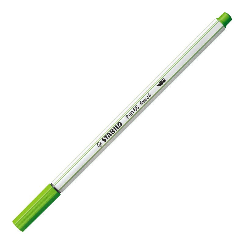 STABILO Pen 68 brush rotulador Verde claro 1 pieza(s)