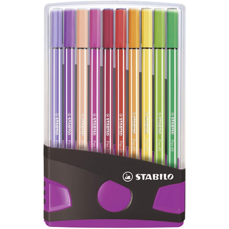 STABILO Pen 68 rotulador Medio Multicolor 20 pieza(s)