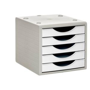 4005 BL PS cajonera para oficina Gris, Blanco Poliestireno