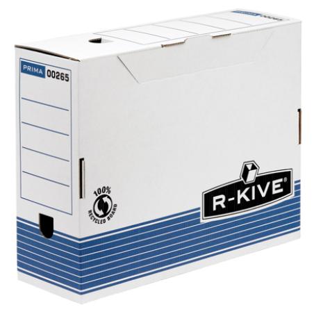 Pack 10 Unid. Azul, Color blanco caja y organizador para almacenaje de archivos 0026501