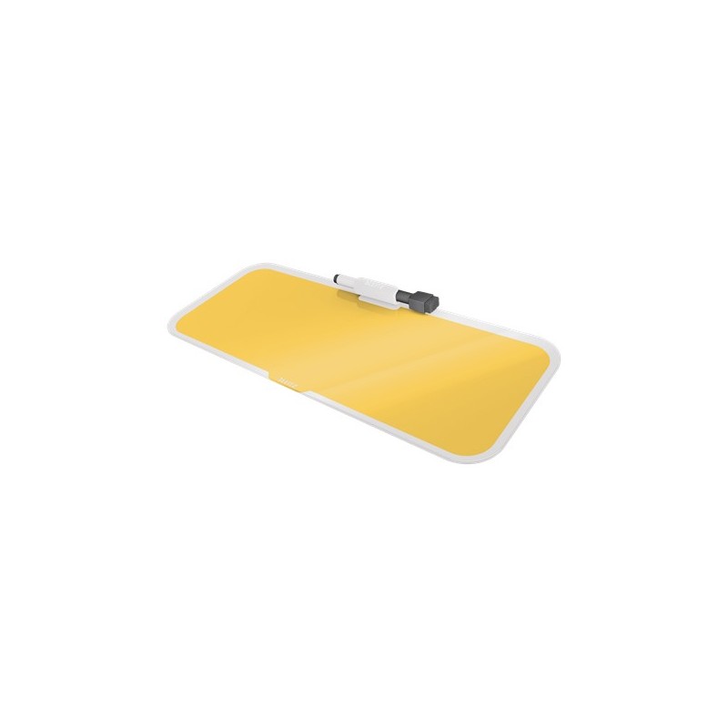 Leitz 52690019 protector de escritorio Vidrio Amarillo