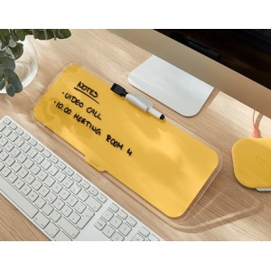 Leitz 52690019 protector de escritorio Vidrio Amarillo