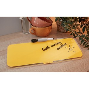 Leitz 52690019 protector de escritorio Vidrio Amarillo