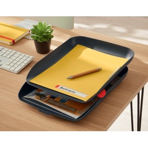 Leitz 53581089 bandeja de escritorio organizador Poliestireno (PS) Negro